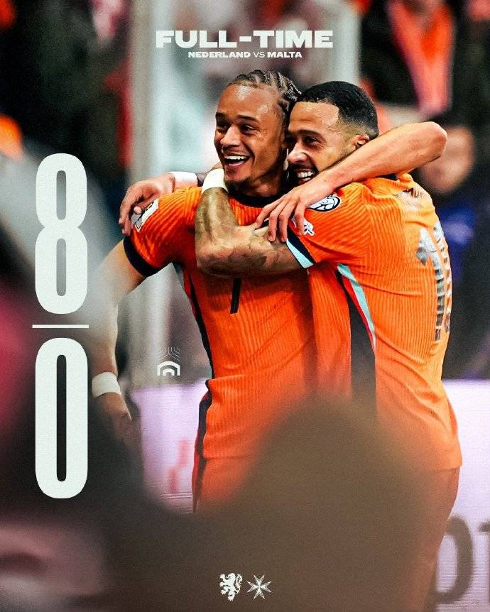 亚洲杯外围赛
_世预赛-德佩双响追平范佩西并列队史射手王 荷兰8-0马耳亚洲杯外围赛
他