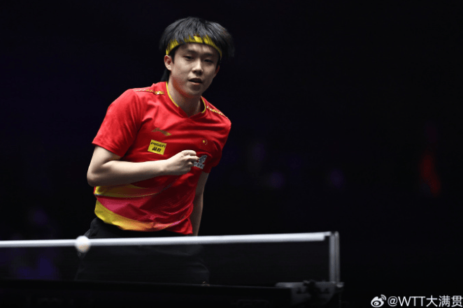 皇冠体育_张本智和4比3战胜林诗栋皇冠体育，回应决赛对阵王楚钦：之前输了很多次，希望明天好运